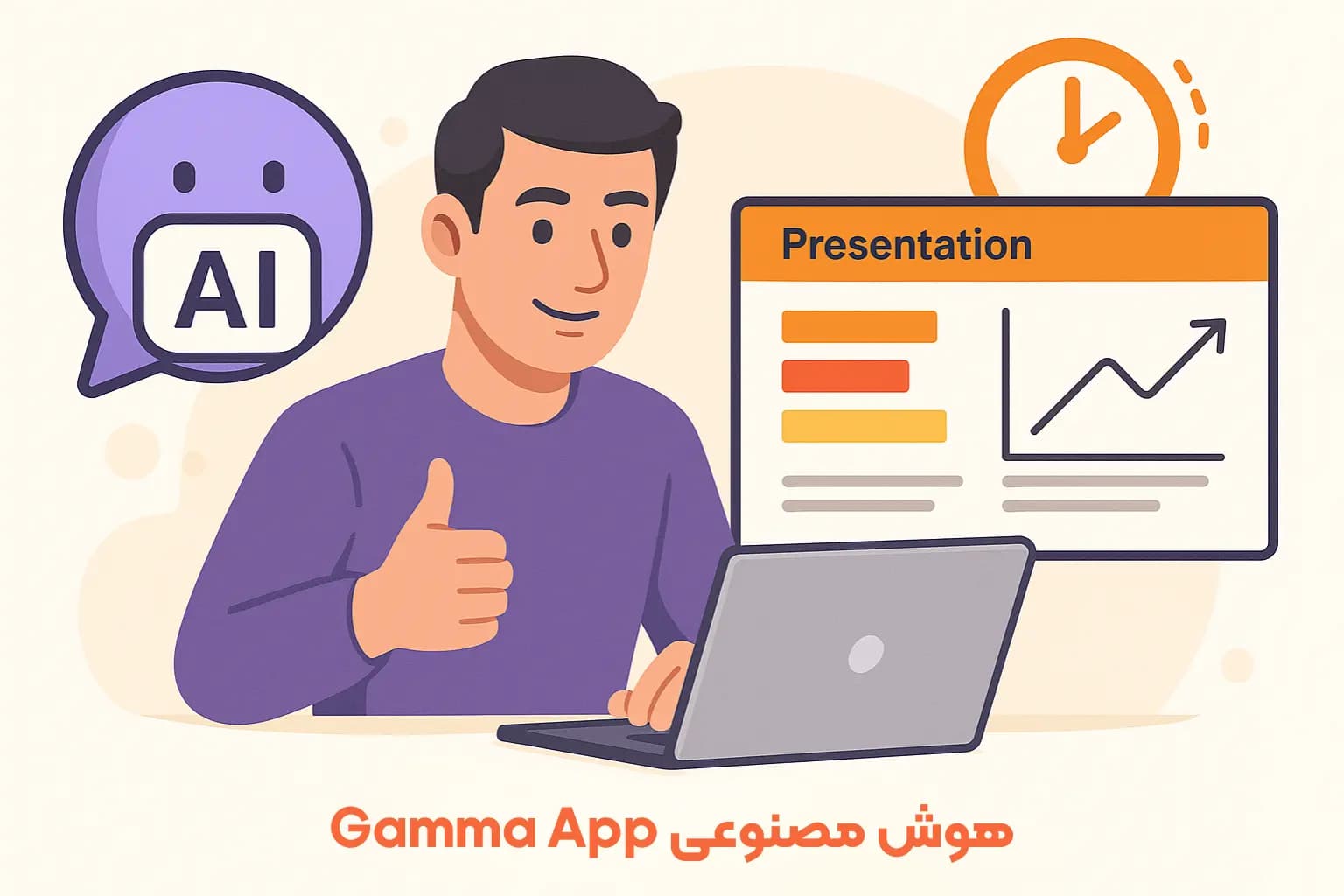 هوش مصنوعی Gamma App