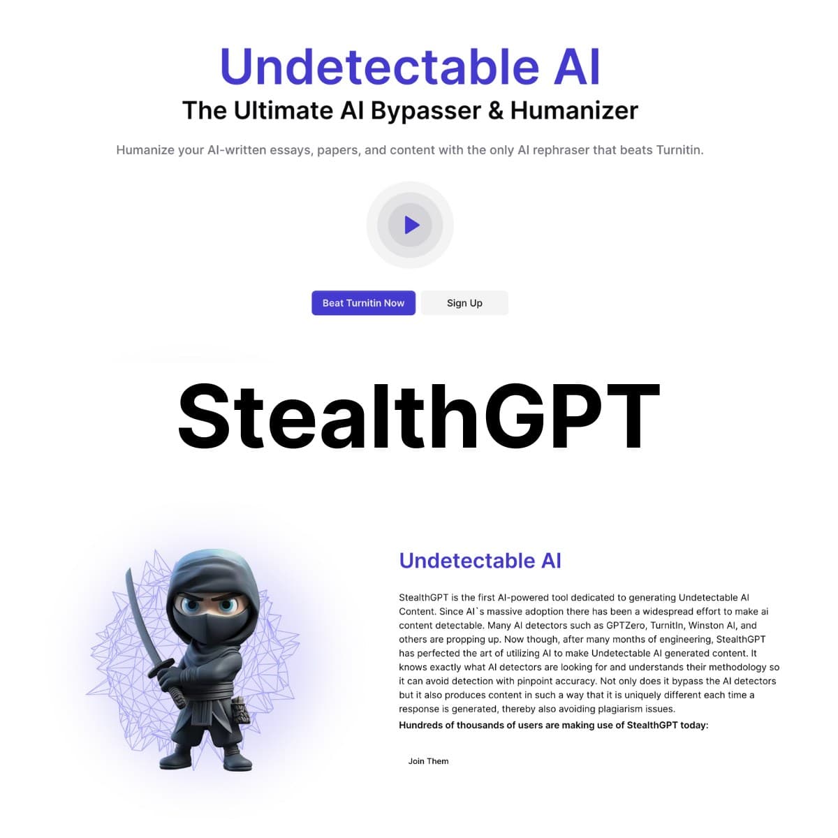 هوش مصنوعی StealthGPT تشخیص‌دهنده محتوای هوش مصنوعی
