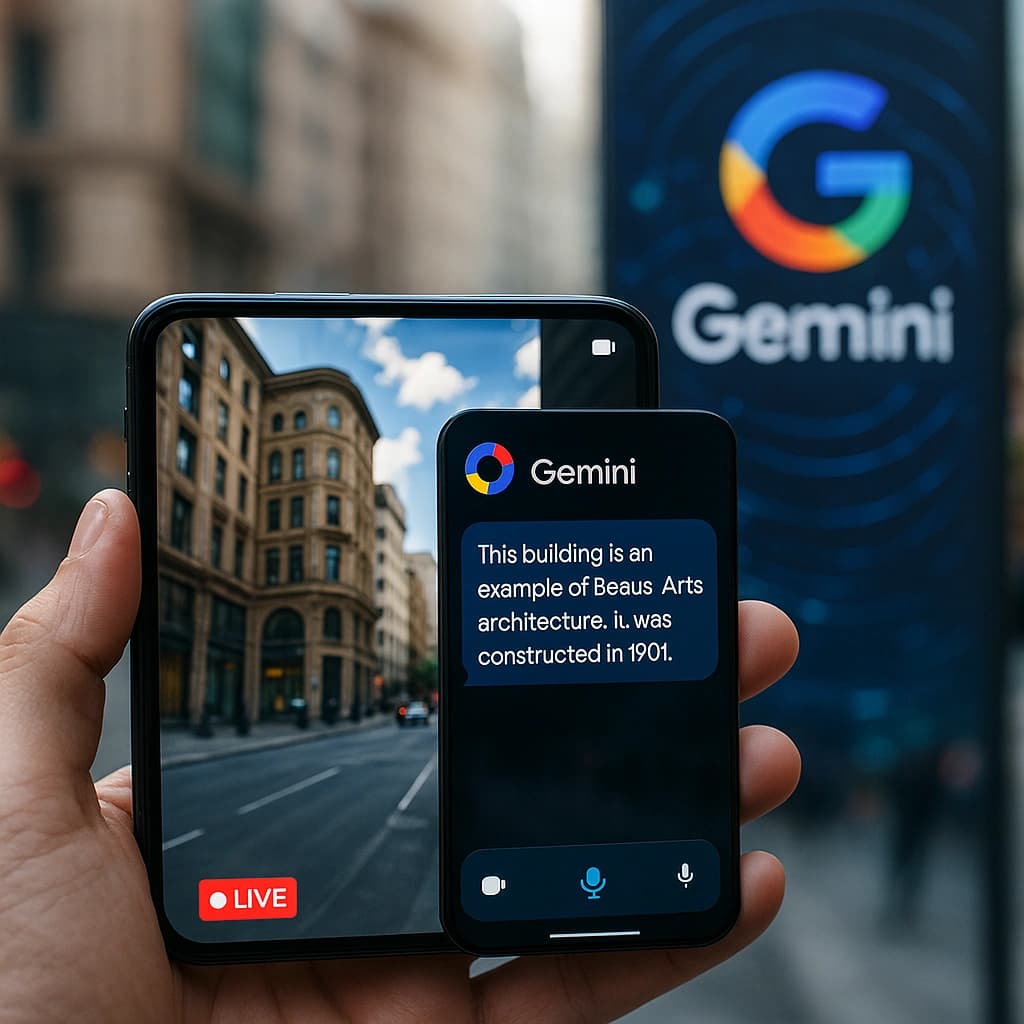 گوگل اپلیکیشن Gemini را با ویدئوی هوشمصنوعی بلادرنگ، Deep Research و قابلیتهای جدید بهروز کرد