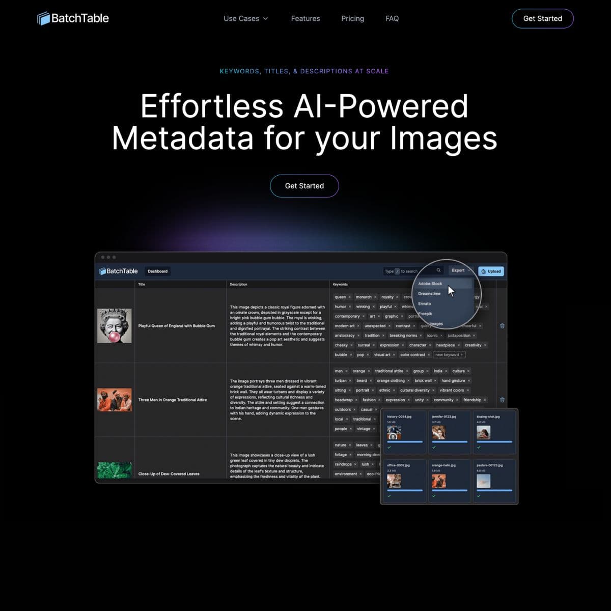 هوش مصنوعی BatchTable