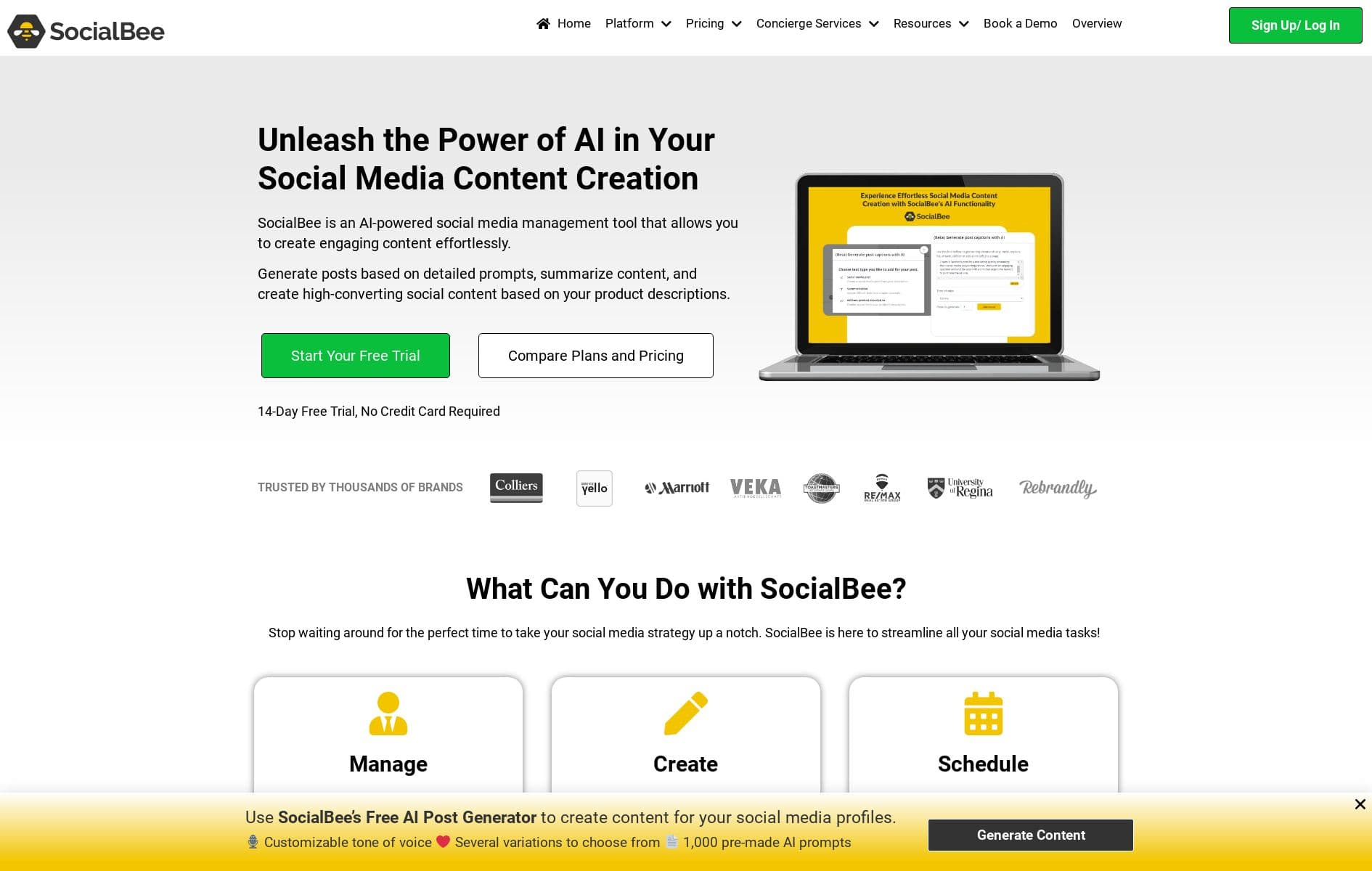 هوش مصنوعی SocialBee