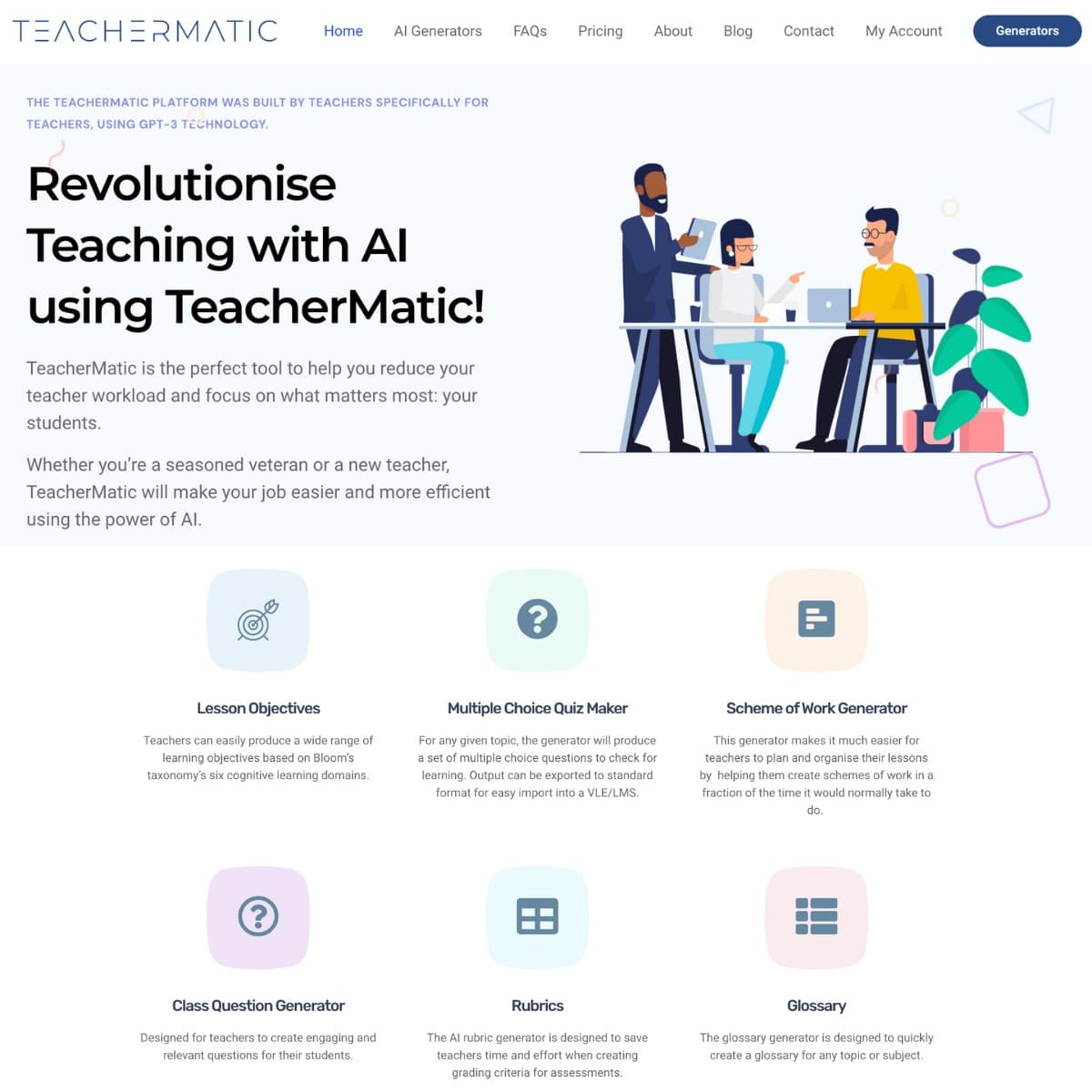 هوش مصنوعی TeacherMatic