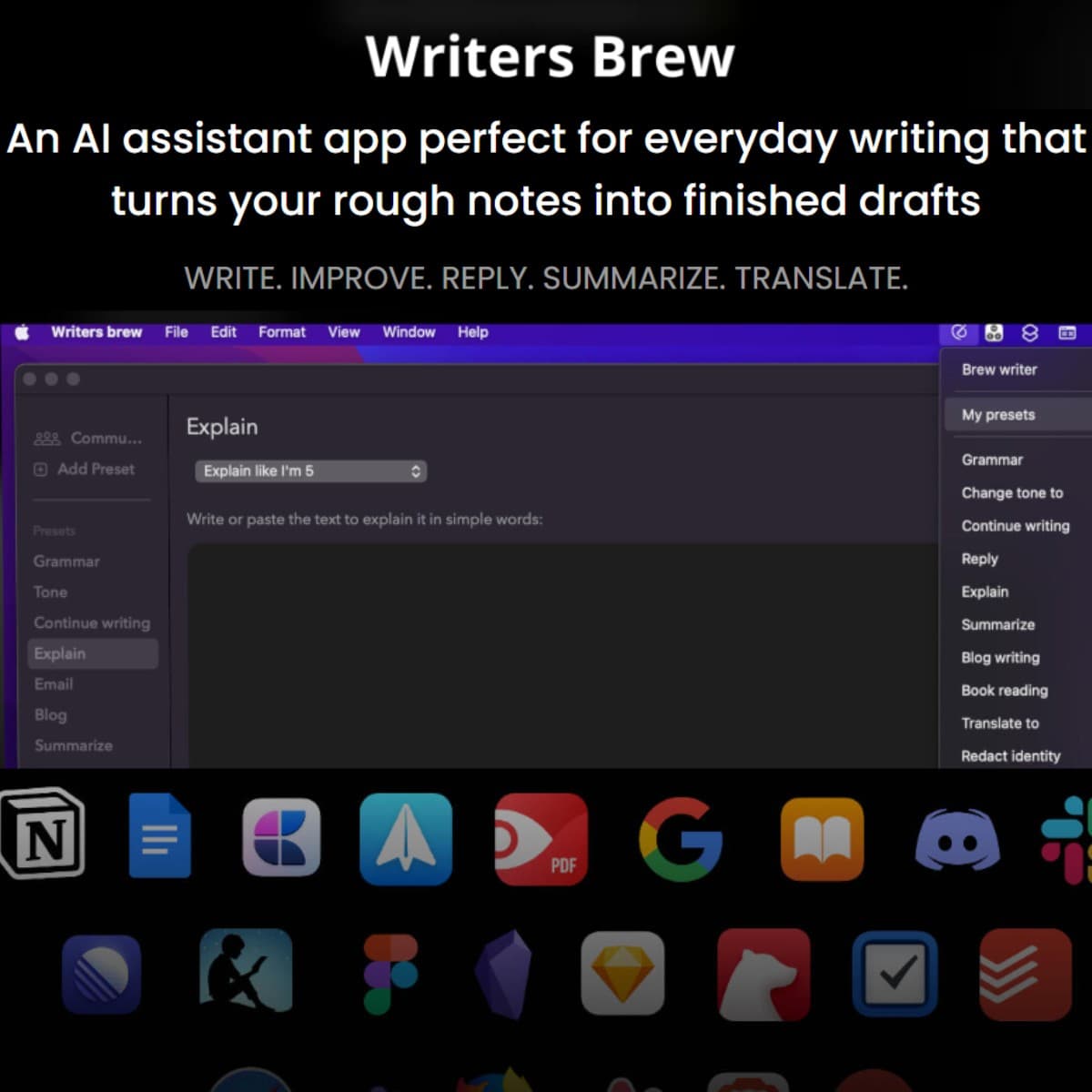 هوش مصنوعی Writers brew