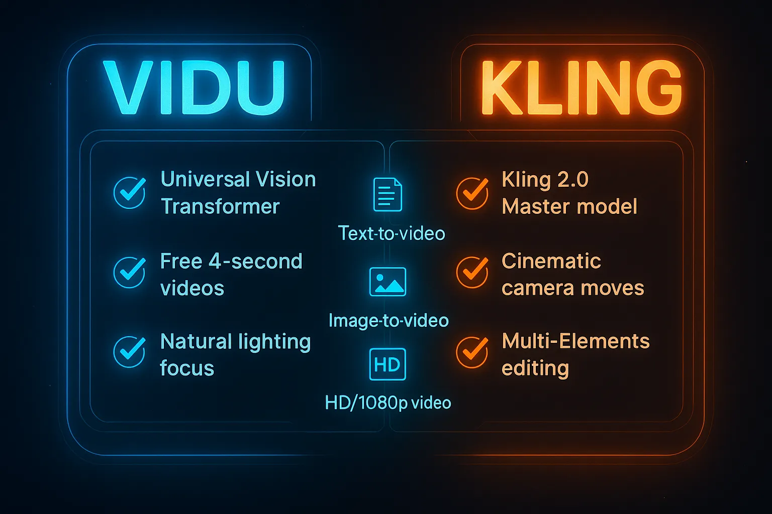 مقایسه Vidu و Kling