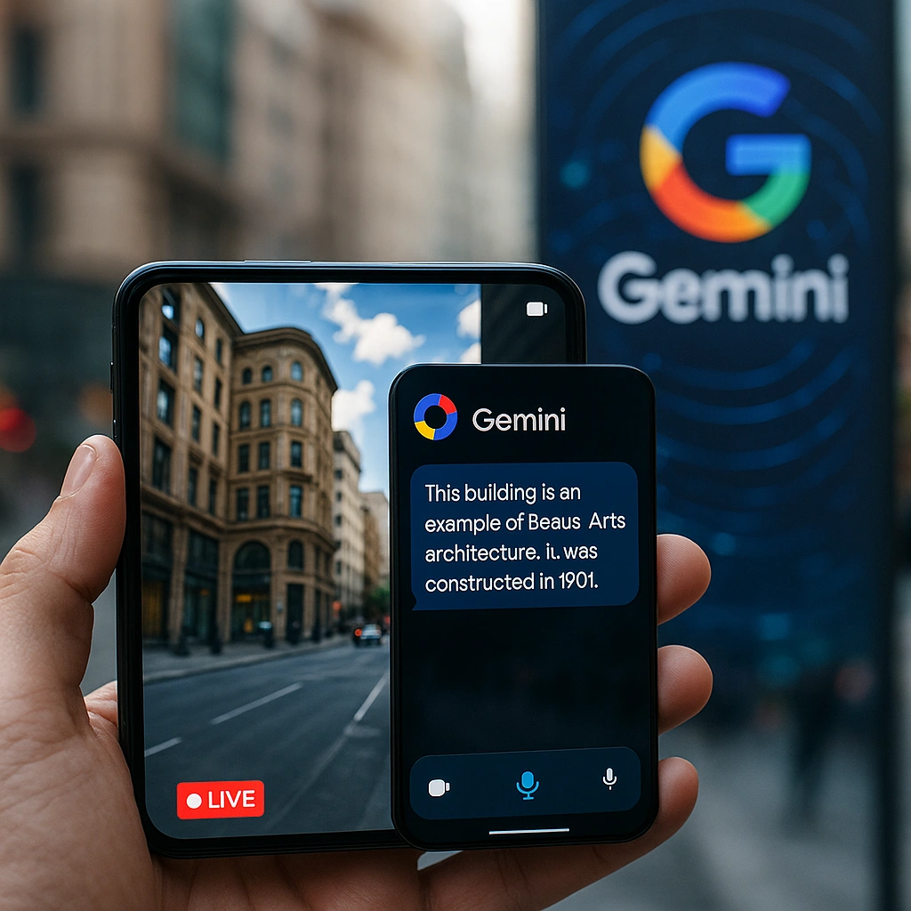 گوگل اپلیکیشن Gemini را با ویدئوی هوشمصنوعی بلادرنگ، Deep Research و قابلیتهای جدید بهروز کرد