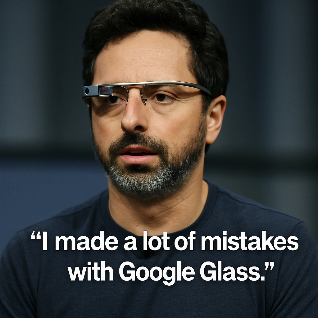 Sergey Brin : در پروژه Google Glass اشتباهات زیادی مرتکب شدم