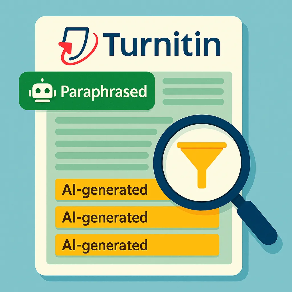 فیلتر کردن متون پارافرِیز شده در Turnitin