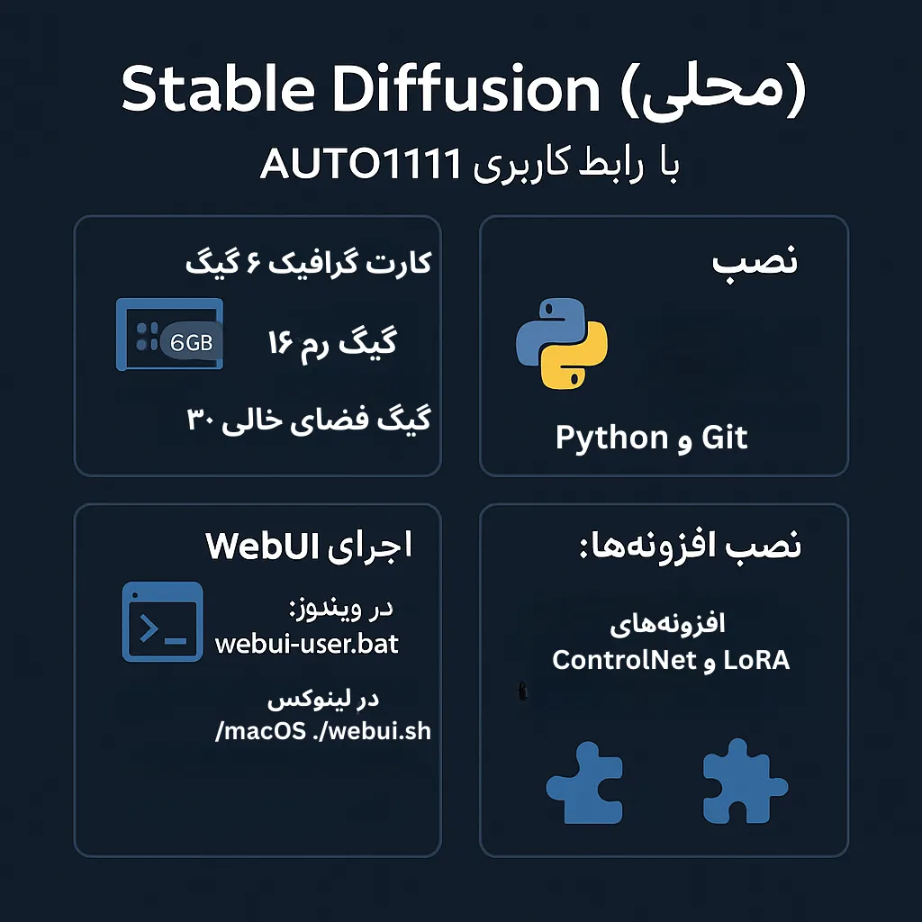 دانلود و نصب Stable Diffusion