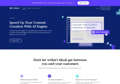هوش مصنوعی Leadpages AI Engine