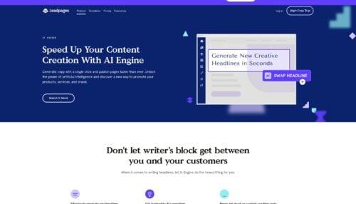 هوش مصنوعی Leadpages AI Engine