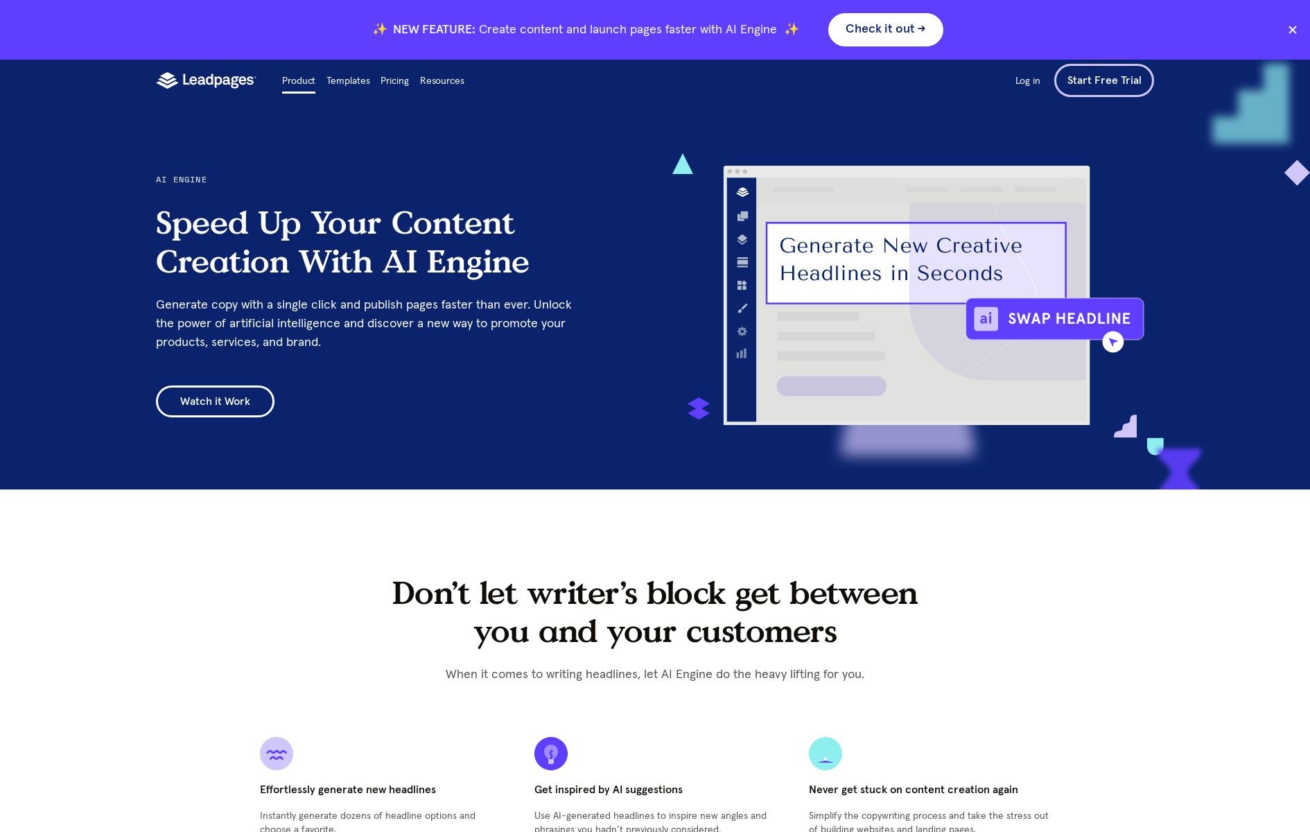 هوش مصنوعی Leadpages AI Engine