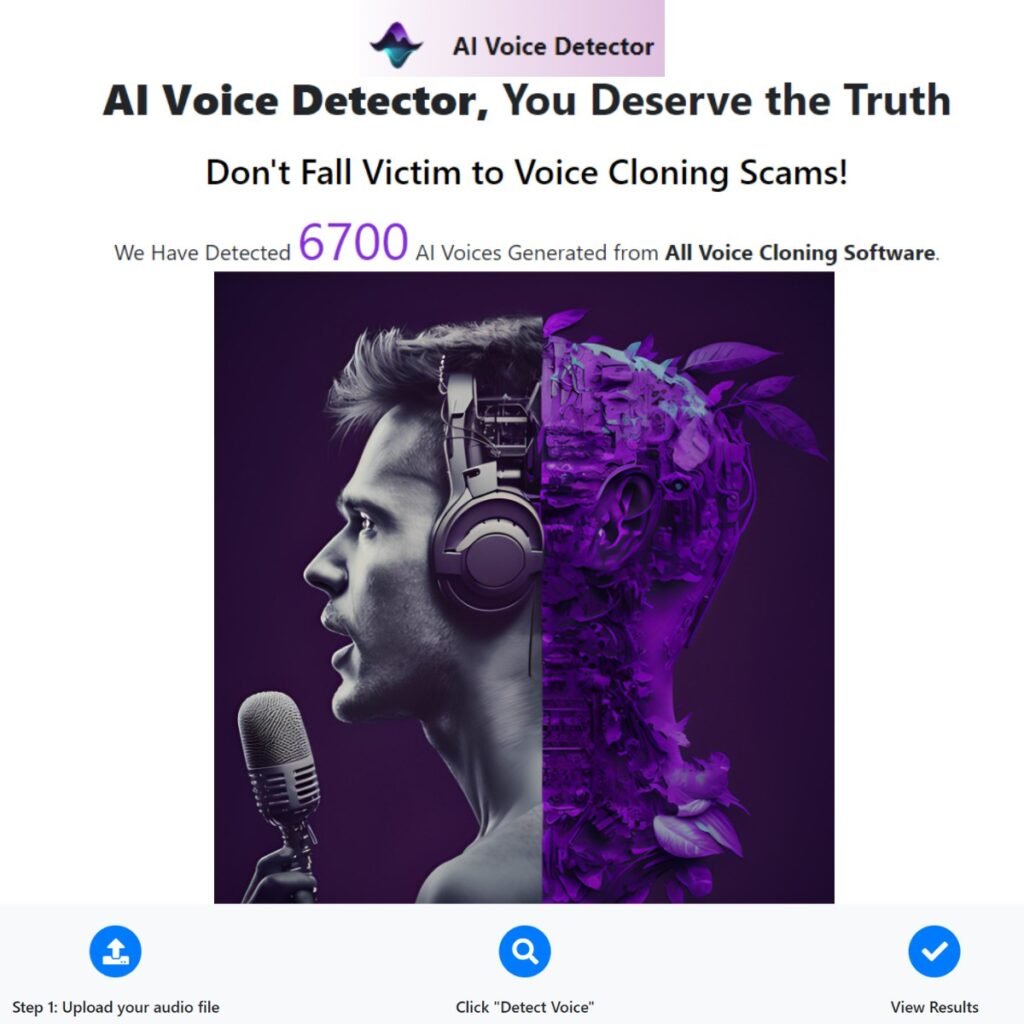 هوش مصنوعی AI Voice Detector