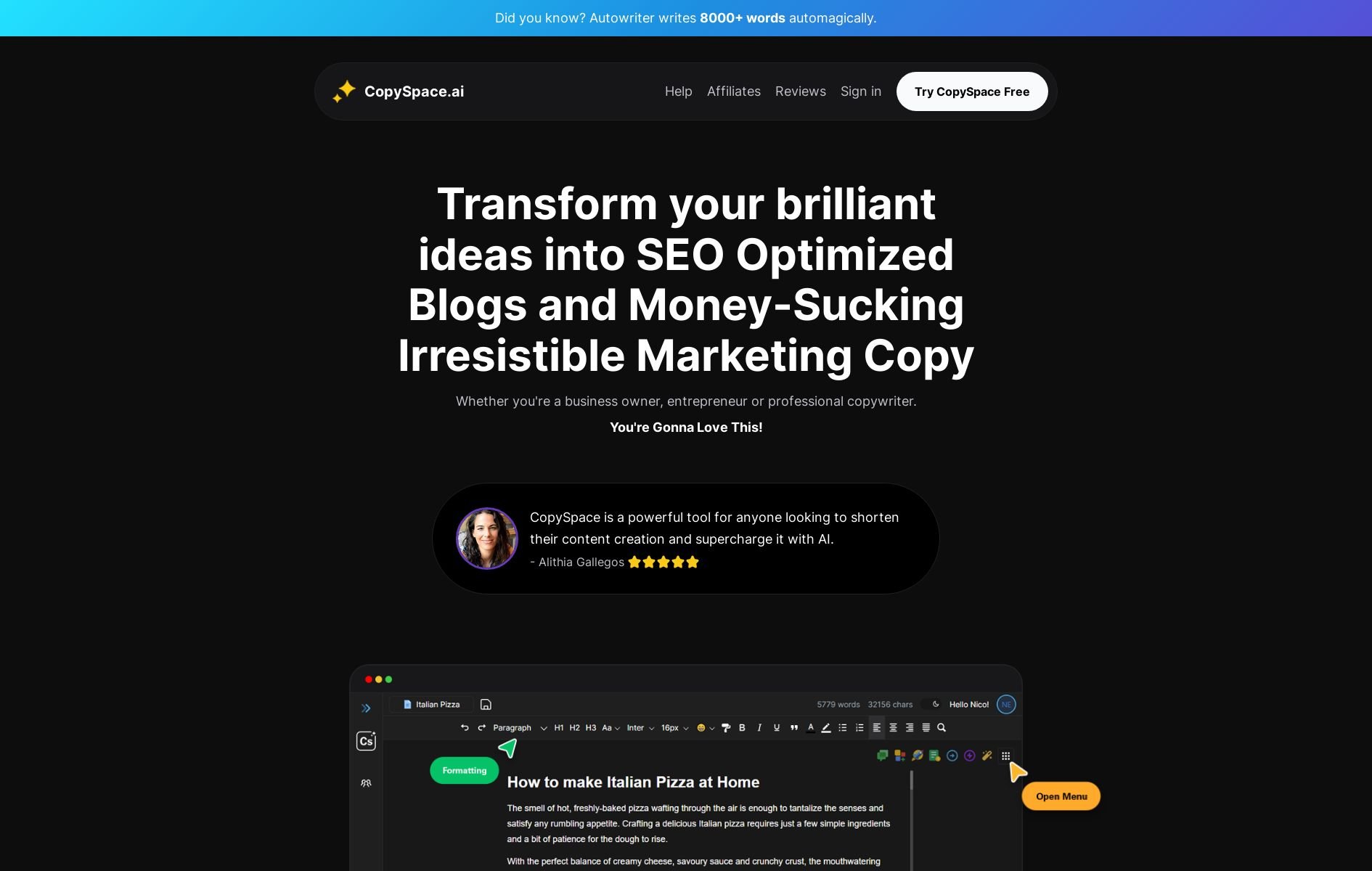 هوش مصنوعی CopySpace