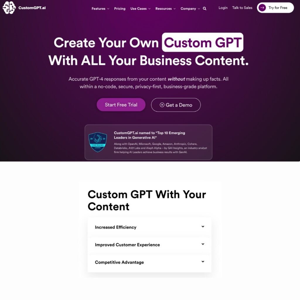 هوش مصنوعی CustomGPT