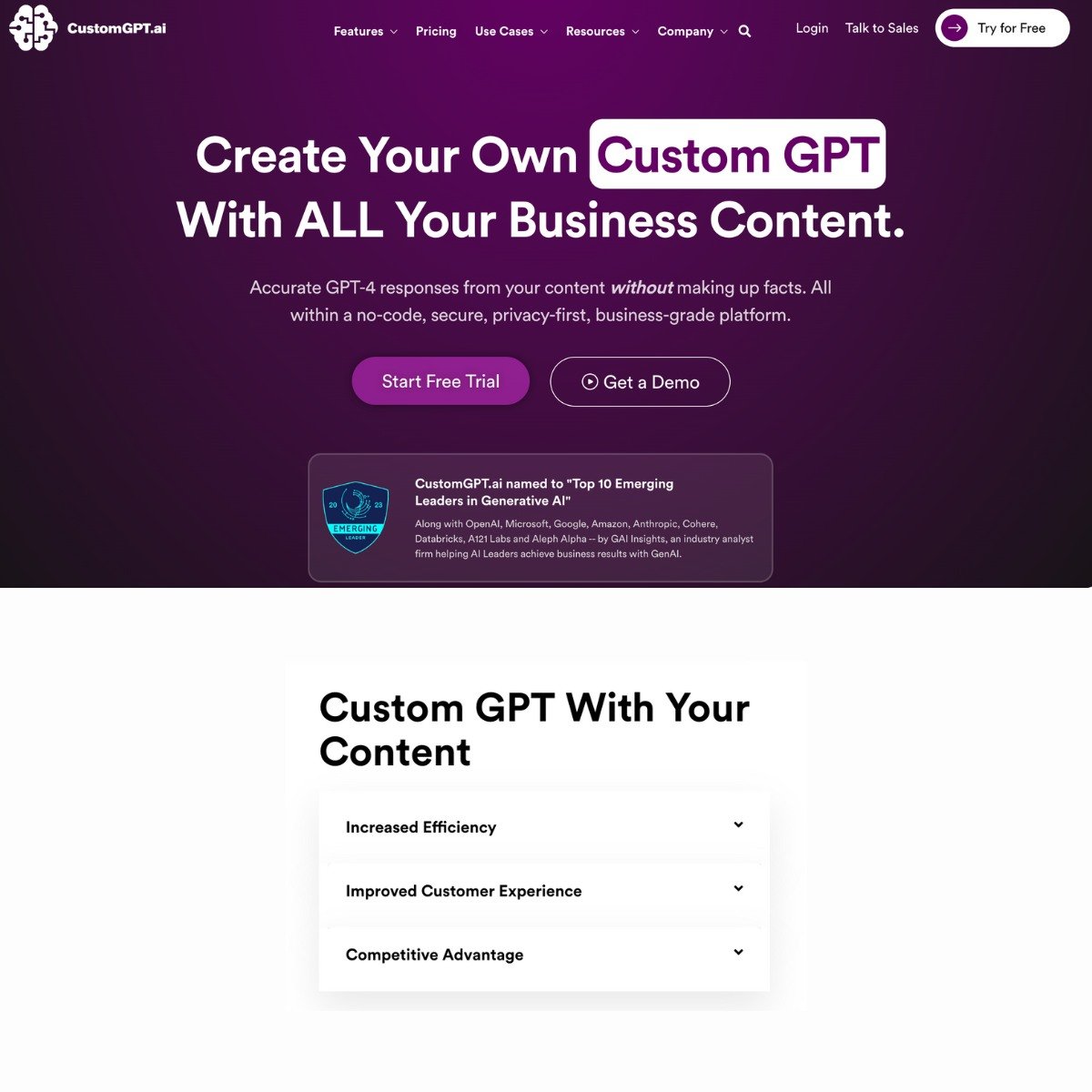 هوش مصنوعی CustomGPT