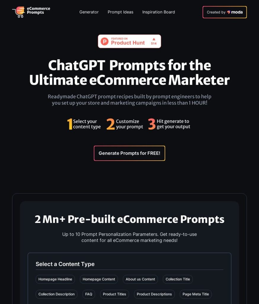 هوش مصنوعی Ecommerce Prompts