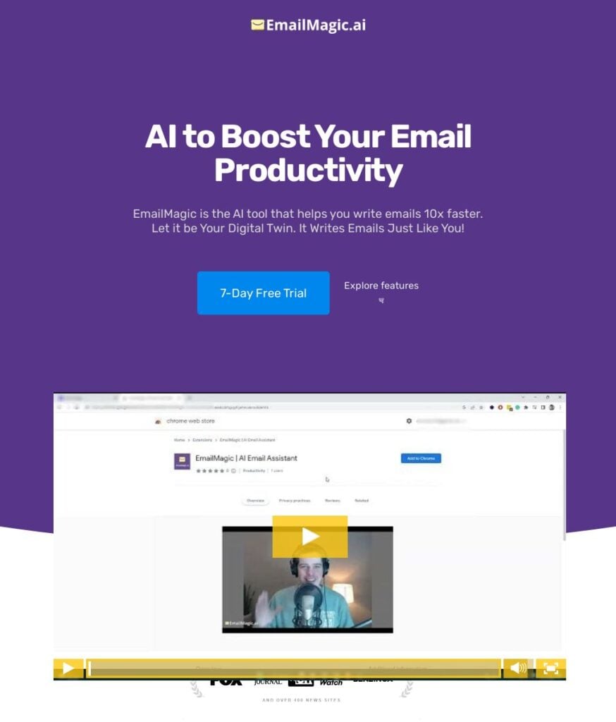 هوش مصنوعی Email Magic