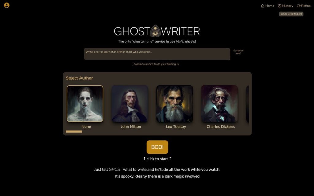 هوش مصنوعی Ghost Writer