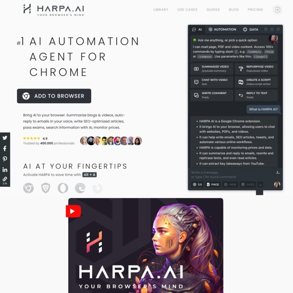 هوش مصنوعی Harpa AI