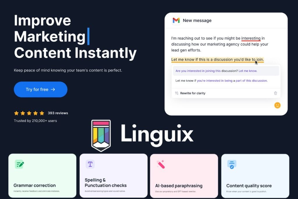 هوش مصنوعی Linguix