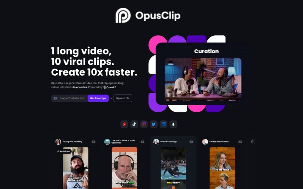 هوش مصنوعی OpusClip