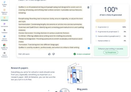 هوش مصنوعی Quillbot
