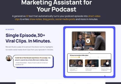 هوش مصنوعی Recast Studio