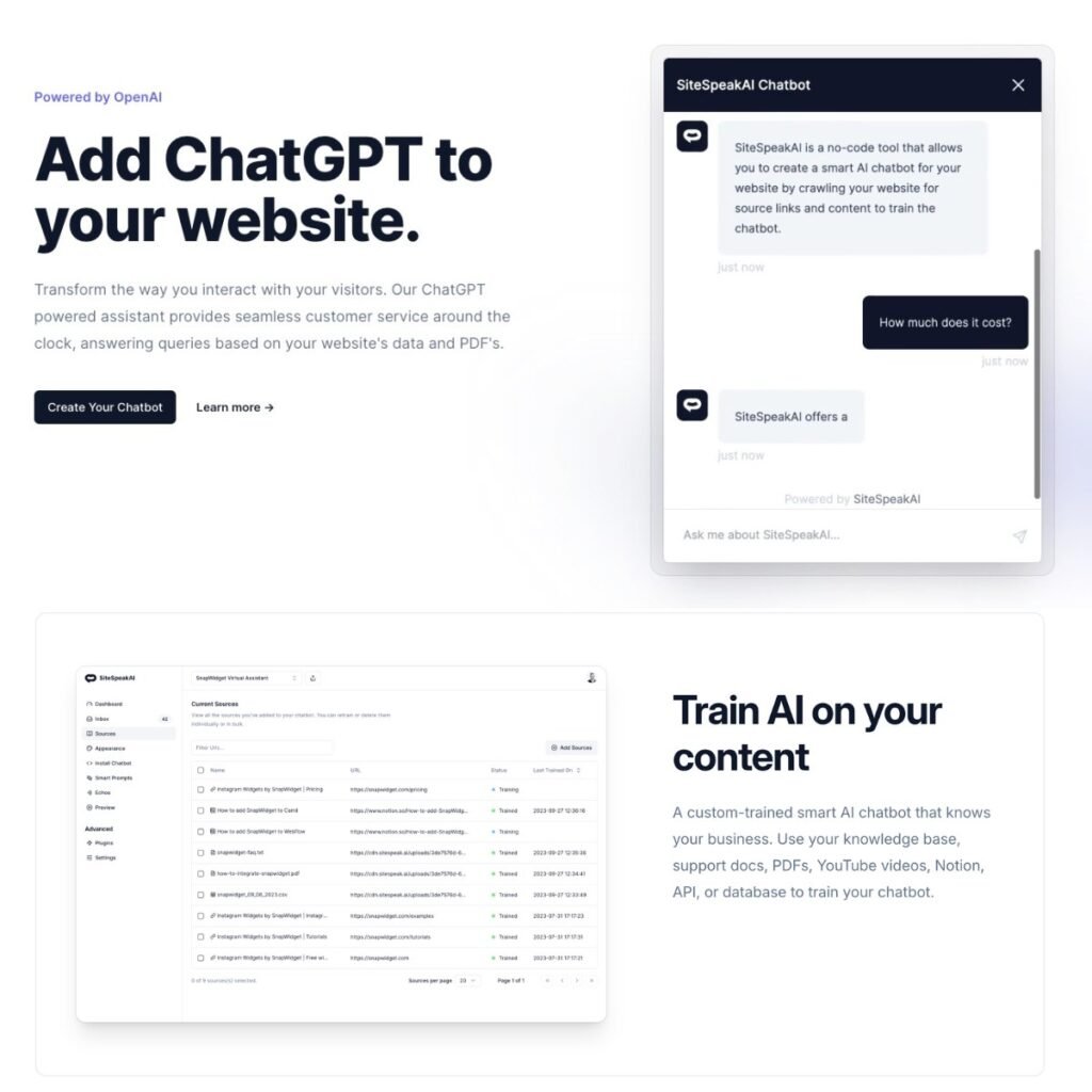 هوش مصنوعی SiteSpeakAI