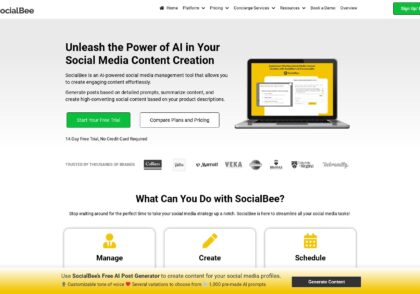 هوش مصنوعی SocialBee