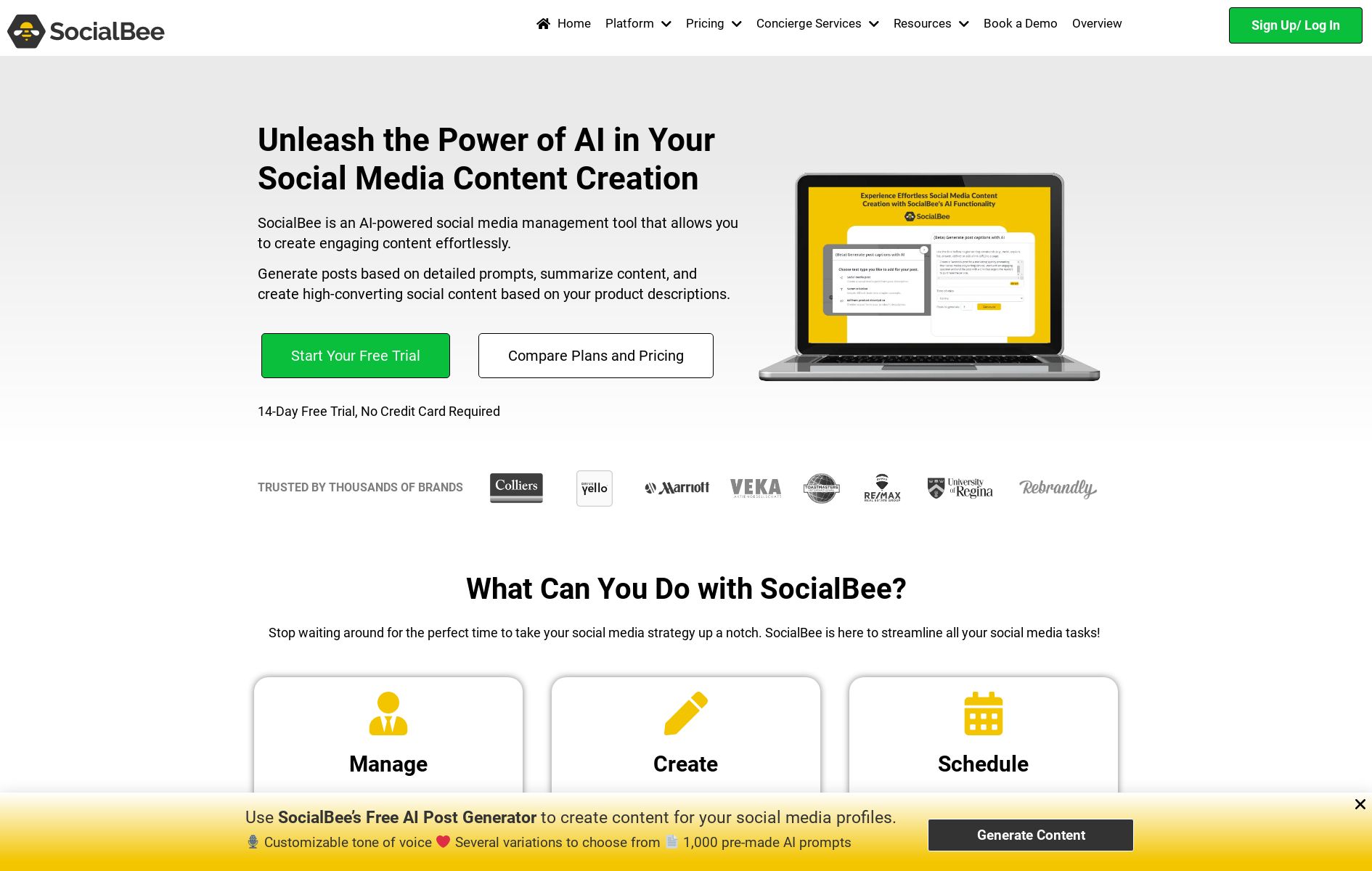 هوش مصنوعی SocialBee