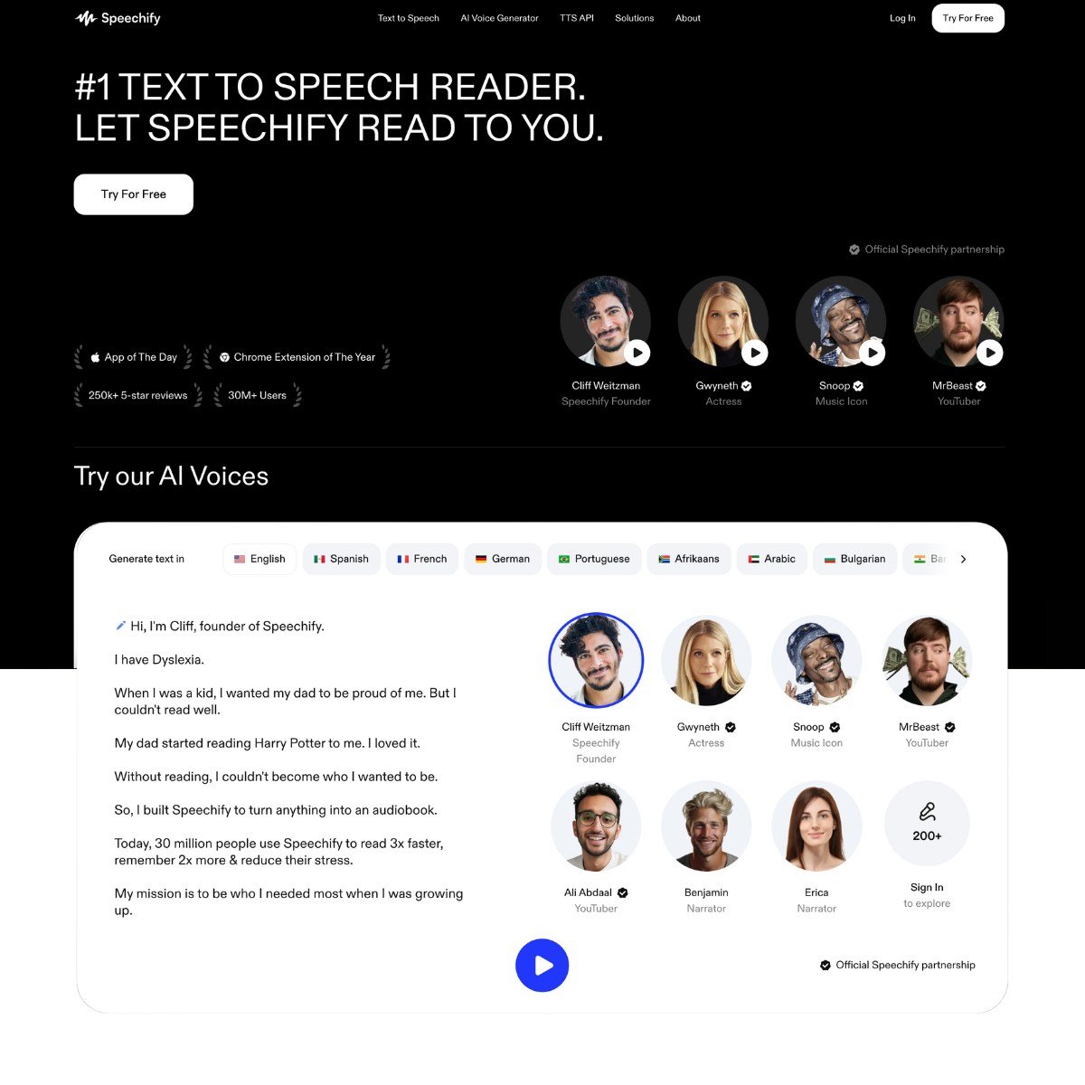 هوش مصنوعی Speechify