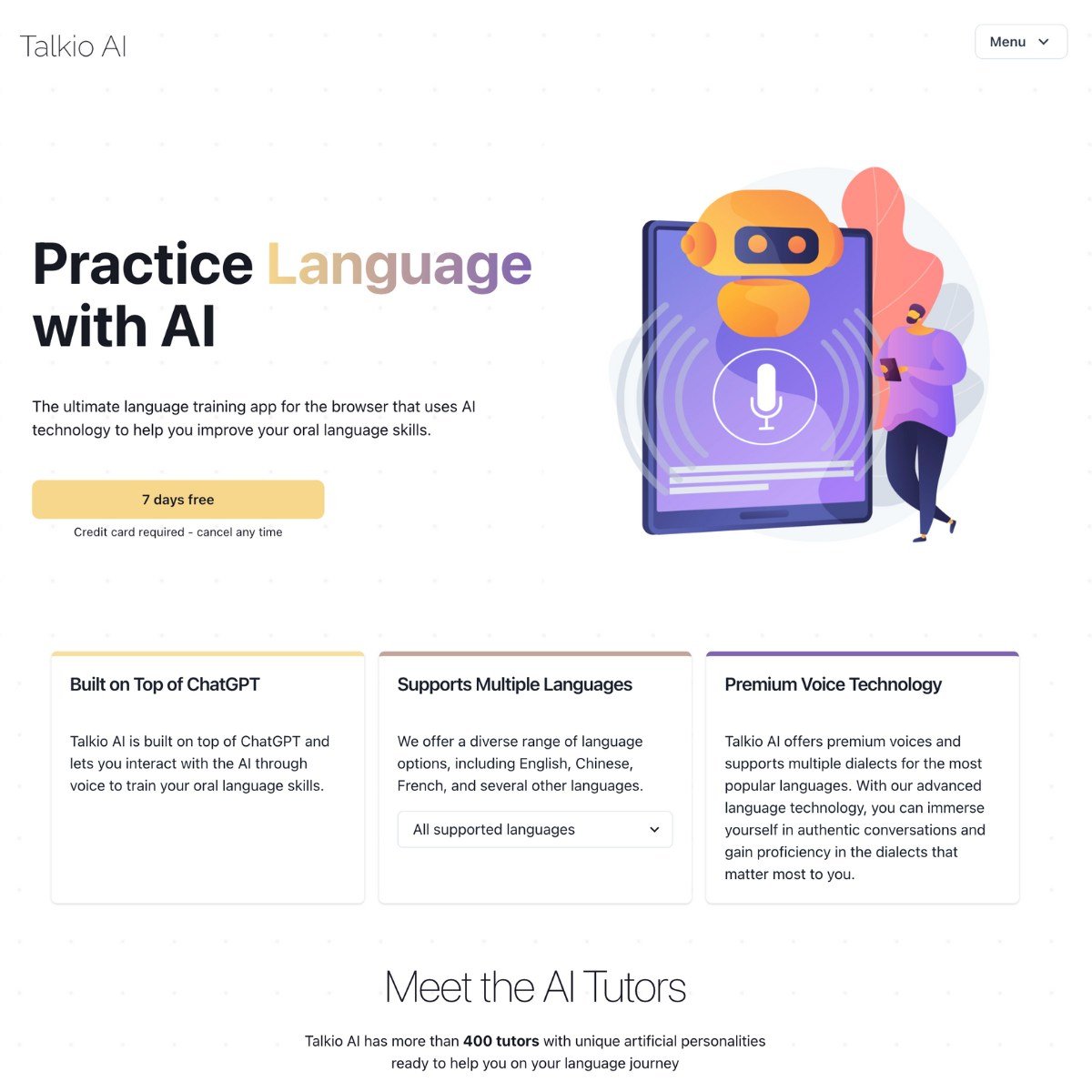هوش مصنوعی Talkio