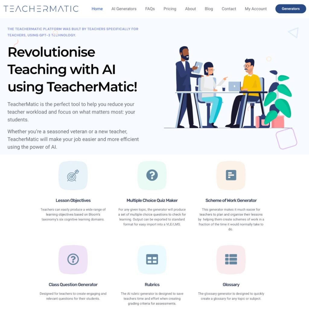 هوش مصنوعی TeacherMatic