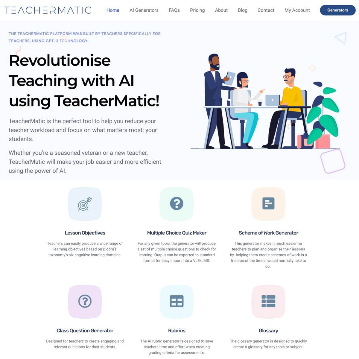 هوش مصنوعی TeacherMatic