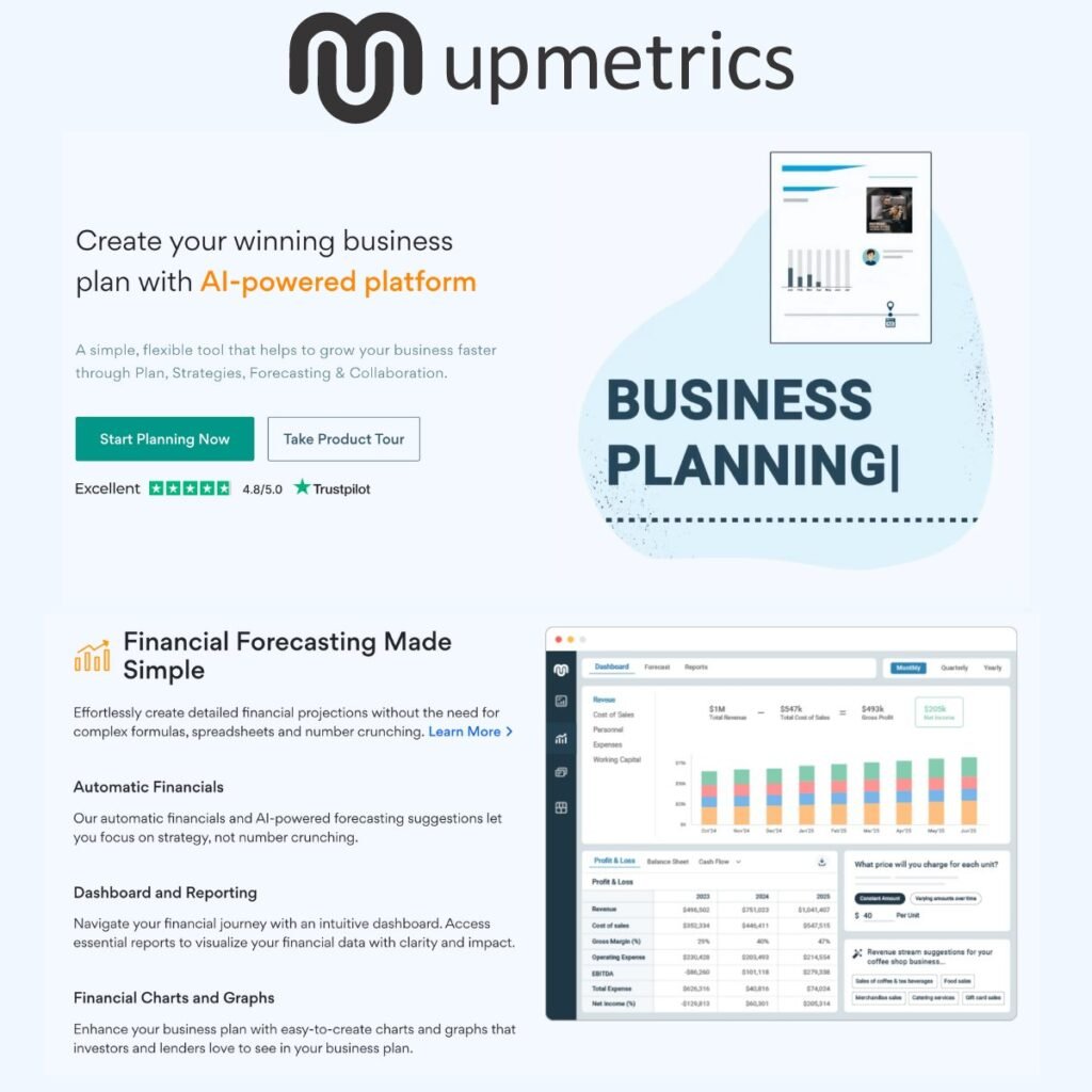 هوش مصنوعی Upmetrics