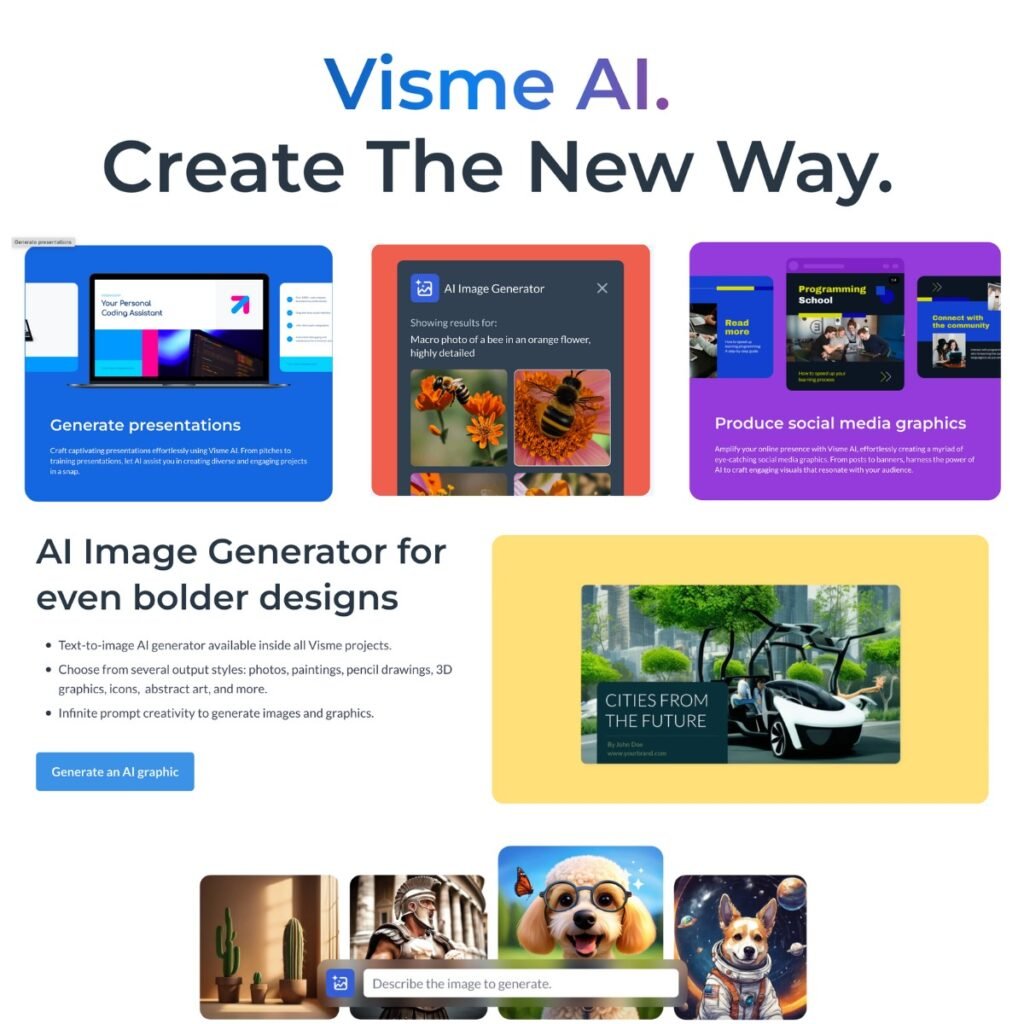 هوش مصنوعی Visme AI