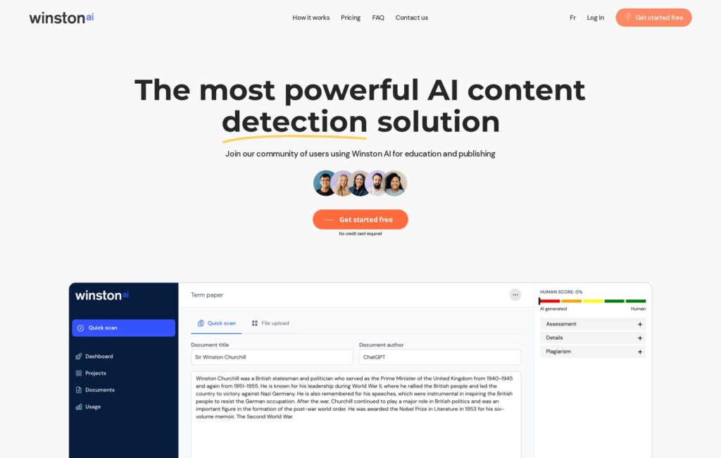 هوش مصنوعی Winston ai