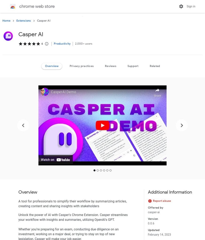 هوش مصنوعی Caspar AI