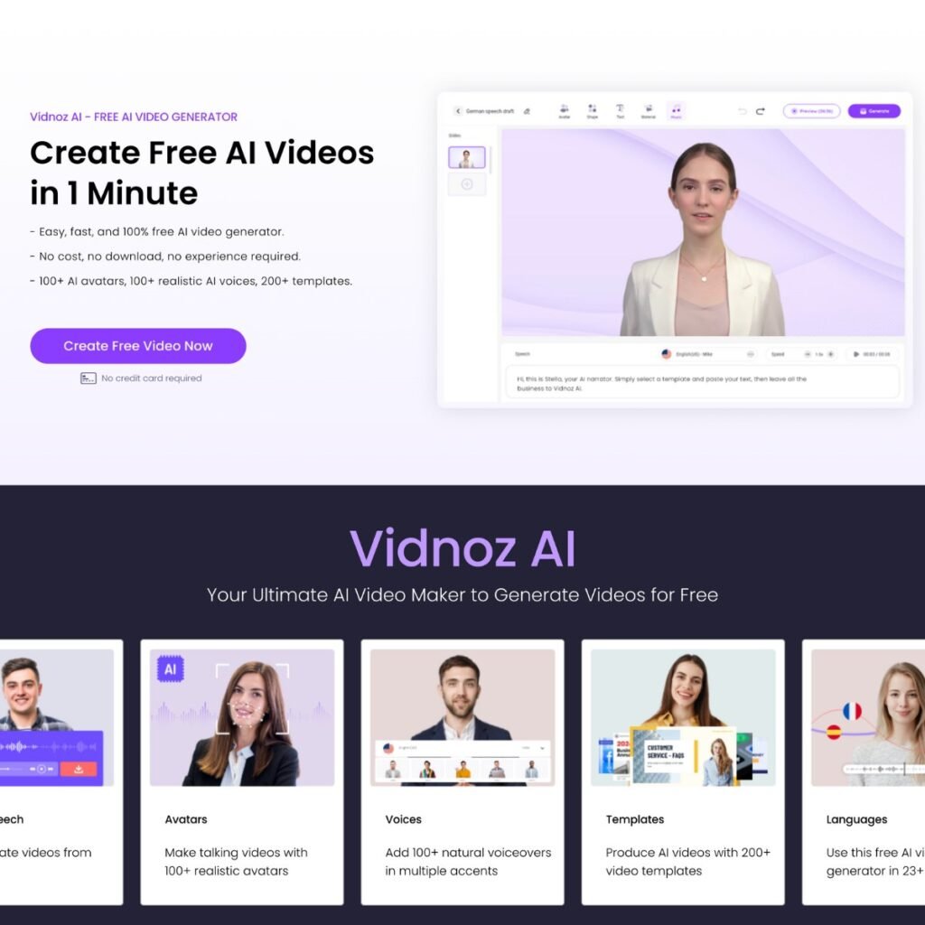 هوش مصنوعی Vidnoz