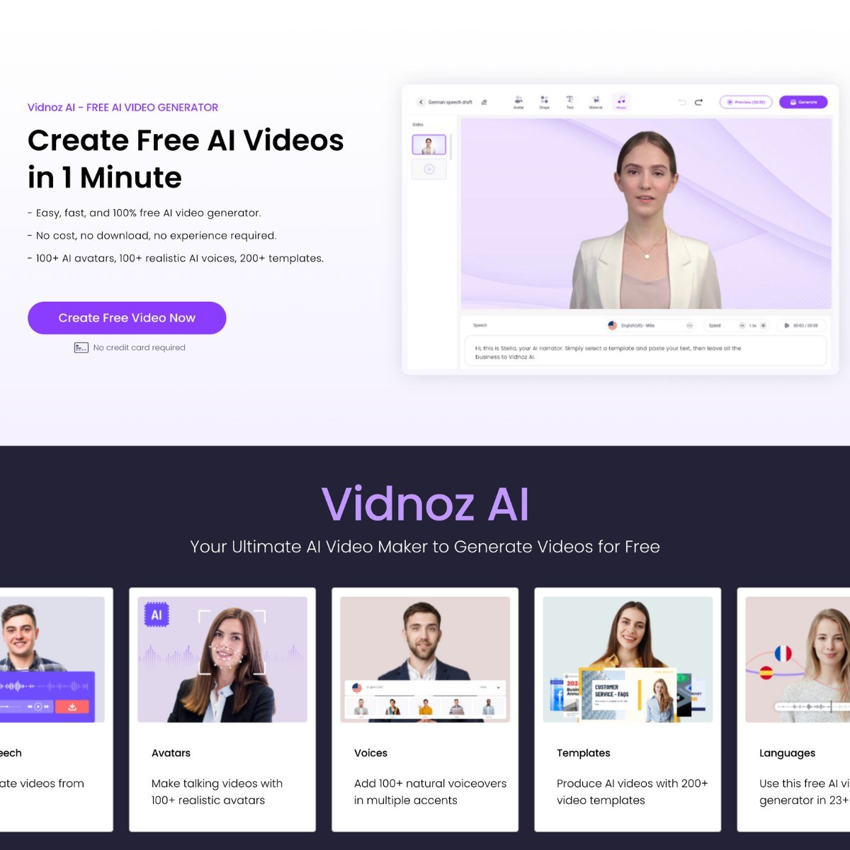 هوش مصنوعی Vidnoz