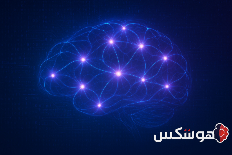 تصویری مفهومی از شبکه عصبی مصنوعی به عنوان یکی از الگوریتمهای اصلی هوش مصنوعی