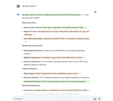 قابلیت fact-checking در gemini